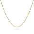 Bold Alphabet Letter Initial Charm Necklace in Gold Tone
